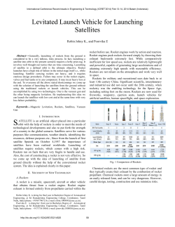Levitated Launch Vehicle for Launching Satellites