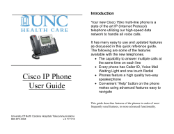 Cisco IP Phone User Guide