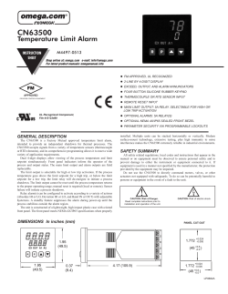 Temperature Limit Alarm