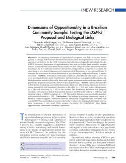- Journal of the American Academy of Child and