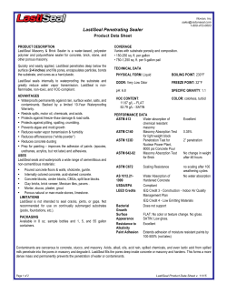 LastiSeal Penetrating Sealer