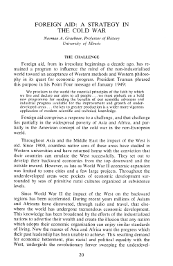 foreign aid: a strategy in the cold war