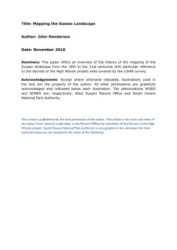 Mapping the Sussex landscape - South Downs National Park Authority