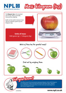 Mass - National Physical Laboratory