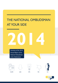 the national ombudsman at your side