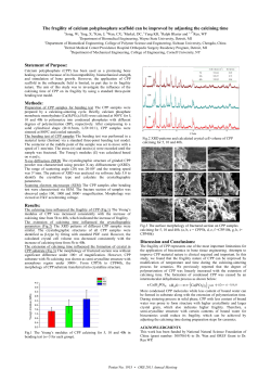 The fragility of calcium polyphosphate scaffold can be improved by
