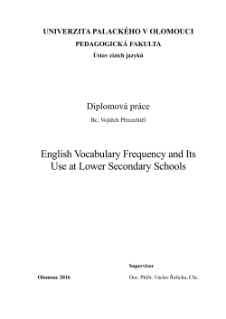 BNC-COCA frequency division of vocabulary