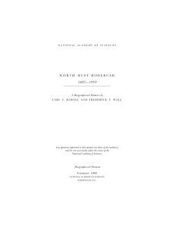 worth huff rodebush - National Academy of Sciences