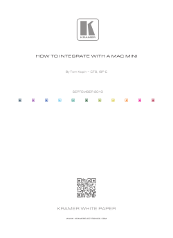 HOW TO INTEGRATE WITH A MAC MINI