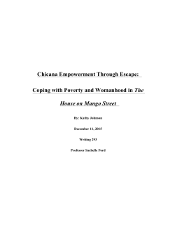 Chicana Empowerment Through Escape: Coping with