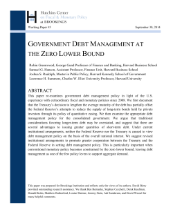 government debt management at the zero lower bound