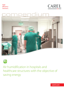 Air humidification in hospitals and healthcare structures with