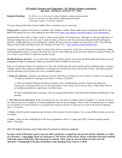 Read over the entire assignment now so you can ask questions