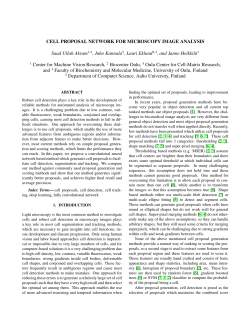 CELL PROPOSAL NETWORK FOR MICROSCOPY IMAGE