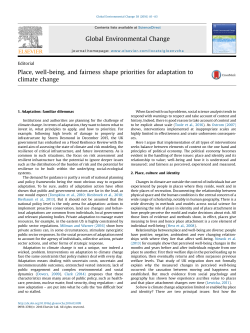 Place, well-being, and fairness shape priorities for adaptation to