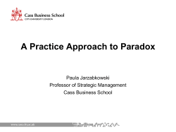 2017-02-16, Paradox presentation UQ