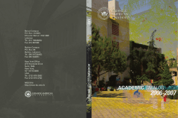2006–2007 - Academic Catalog