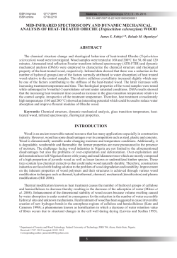 MID-INFRARED SPECTROSCOPY AND DYNAMIC