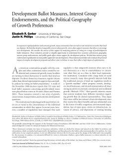 Development Ballot Measures, Interest Group Endorsements, and