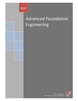 Advanced Foundation Engineering