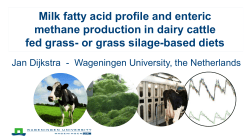 Milk fatty acid profile and enteric methane production in dairy cattle