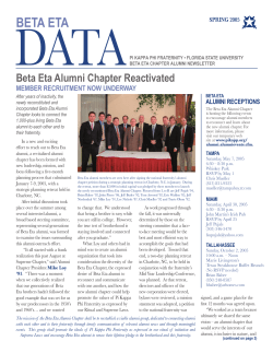 Spring 2005 - FSU Pi Kappa Phi Beta Eta Chapter