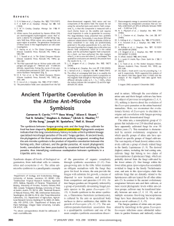 Ancient Tripartite Coevolution in the Attine Ant