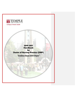 DNP Project Handbook