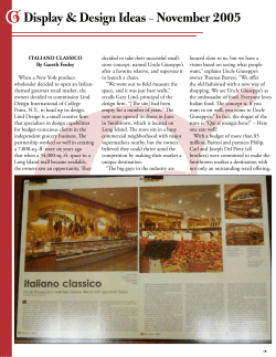 New Supermarket Design - Uncle Giuseppe`s Marketplace