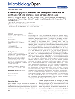 Contrasting spatial patterns and ecological attributes of soil bacterial