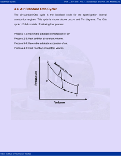 Air Standard Otto Cycle