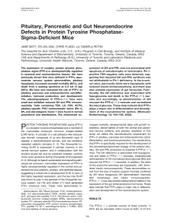 Pituitary, Pancreatic and Gut Neuroendocrine Defects in Protein