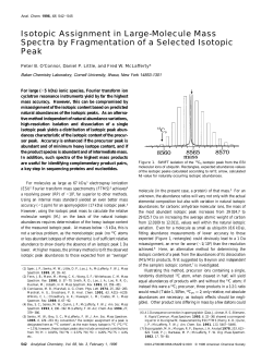 Isotopic Assignment in Large-Molecule Mass Spectra by
