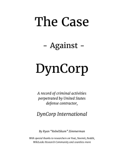 The Case Against DynCorp