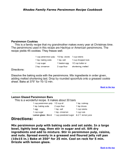 Directions: - Rhodes Family Farms