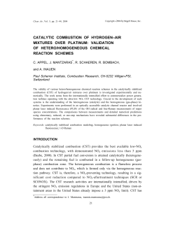 catalytic combustion of hydrogen&ndash;air mixtures over platinum