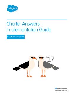 Chatter Answers Implementation Guide