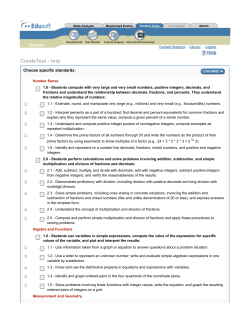 Grade 5 Edusoft Standards