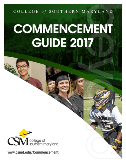 the 2017 Commencement Guide