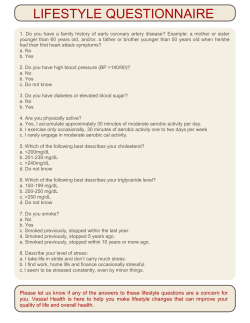 lifestyle questionnaire