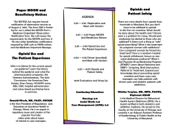 Opioids and Patient Safety Paper MOON and Beneficiary Notices