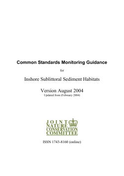 Common Standards Monitoring guidance for inshore