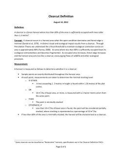 Clearcut Definition - Government of Nova Scotia