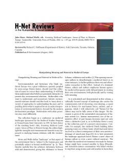 Manipulating Meaning and Material in Medieval Europe - H-Net