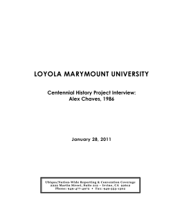 Read the complete transcript here. - LMU at 100