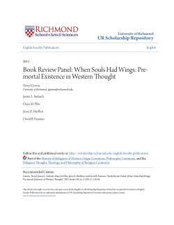 Book Review Panel: When Souls Had Wings