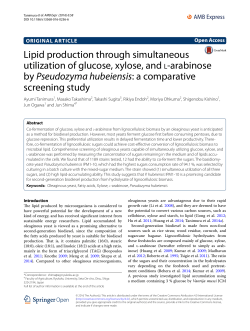 Lipid production through simultaneous utilization of glucose, xylose