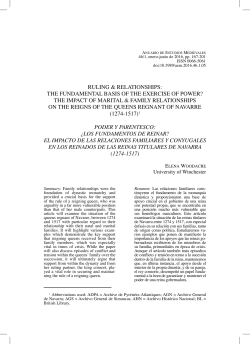 Los fundamentos de reinar? - Anuario de Estudios Medievales