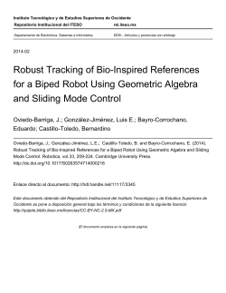 Robust Tracking of Bio-Inspired References for a Biped - ReI