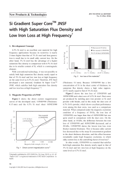 Si Gradient Super CoreTM JNSF with High Saturation Flux Density